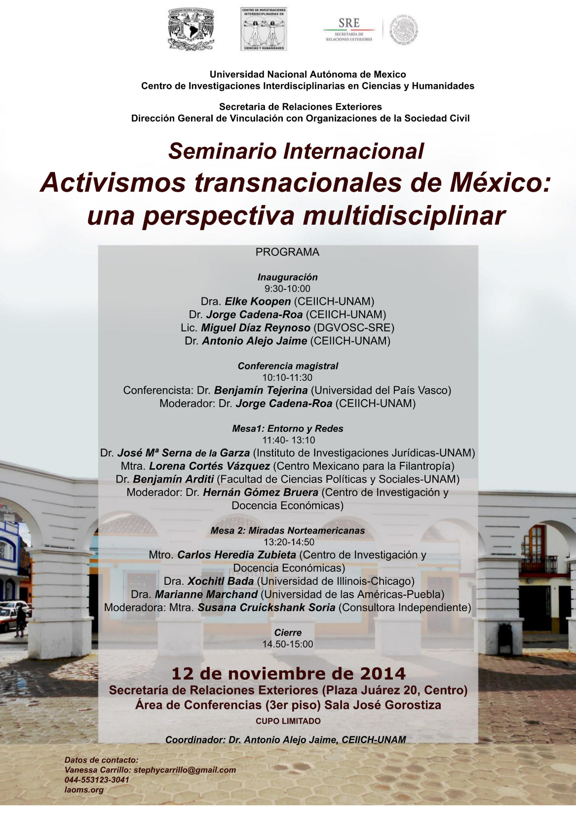  Activismos transnacionales de México UNAMCEIICH-SRE
