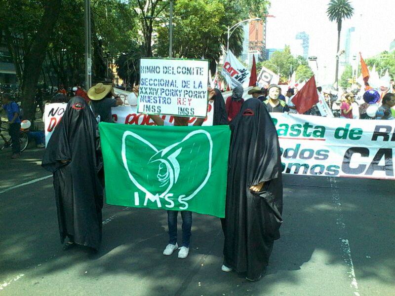 Marcha por el Día Internacional del Trabajador, mayo 1, 2014 - Foto: Cristian Estrada