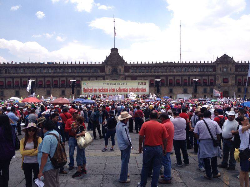 Marcha por el Día Internacional del Trabajador, mayo 1, 2014 - Foto: Nestor Marrón