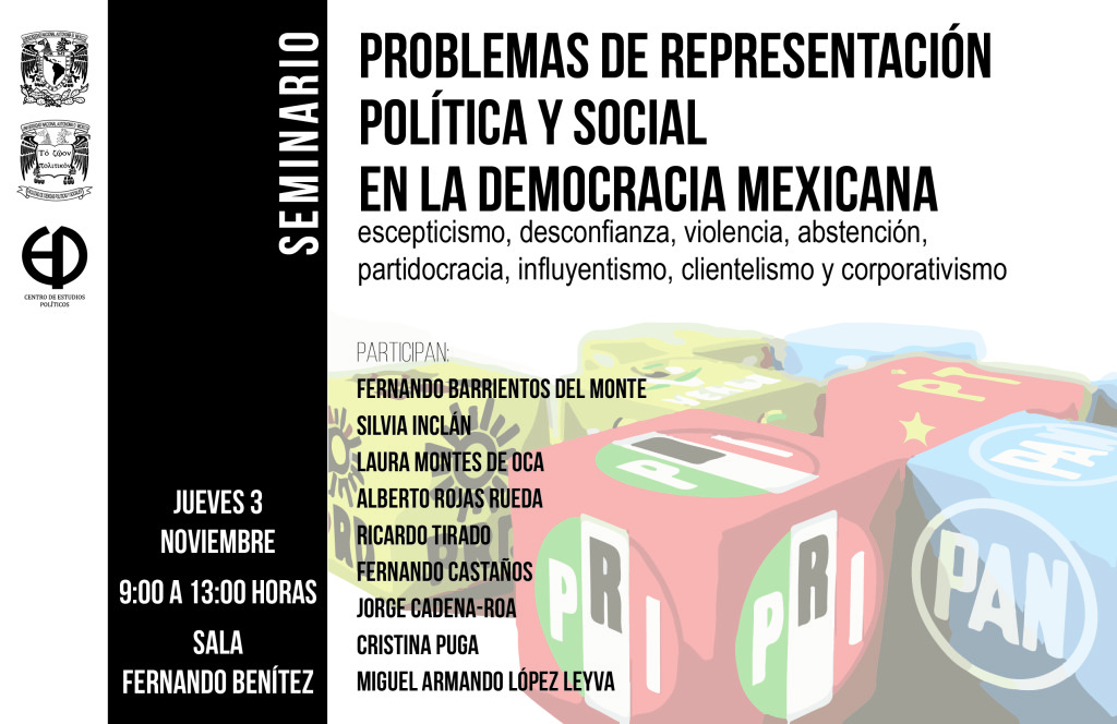 Seminario Problemas de representación política y social en la democracia mexicana
