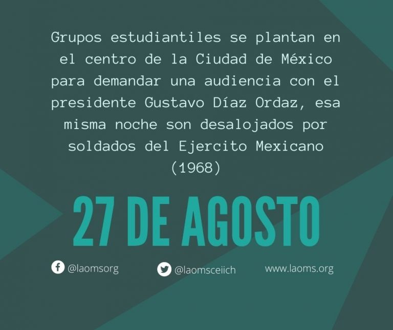 27 de agosto LAOMS