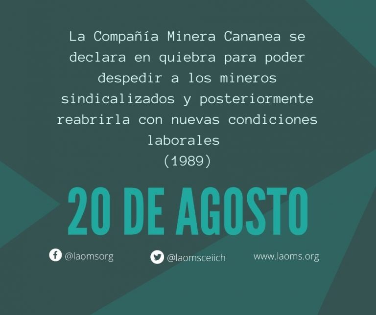 20 de agosto LAOMS 20 de agosto LAOMS