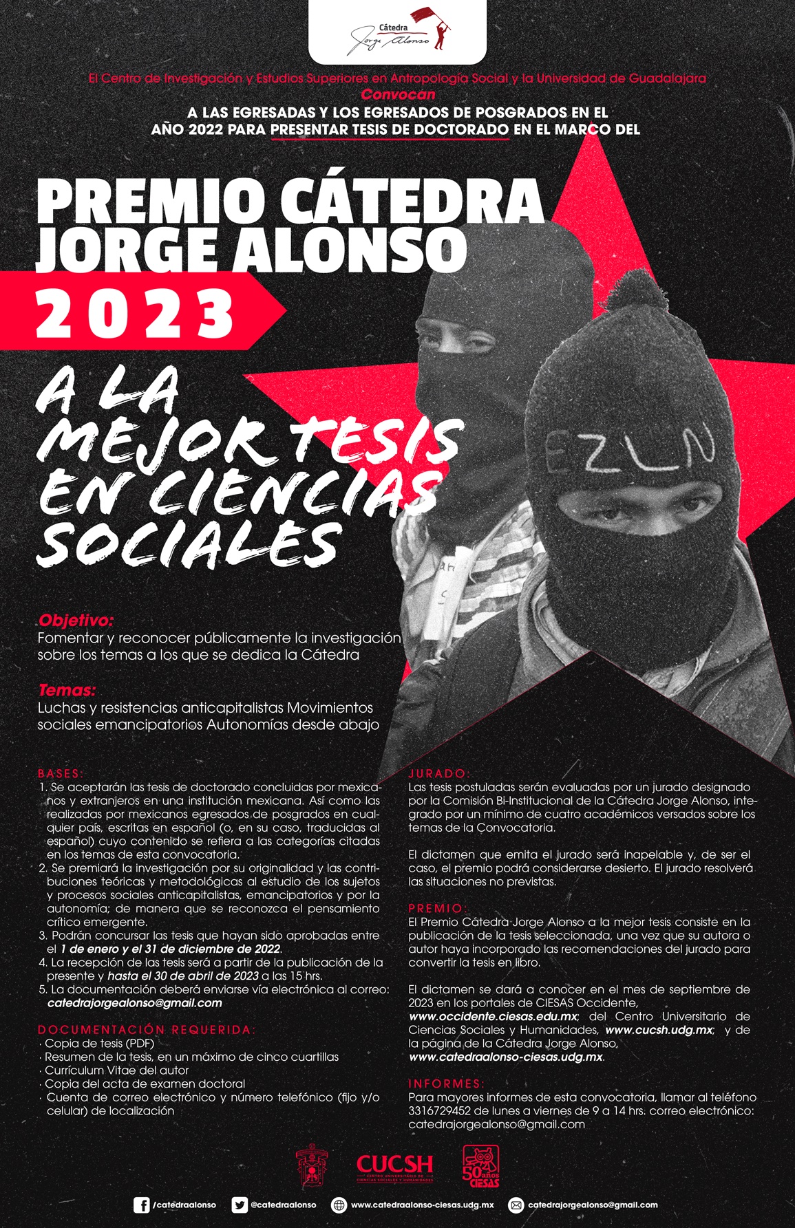 Premio Cátedra Jorge Alonso 2023